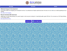 Tablet Screenshot of divineitsolutions.com